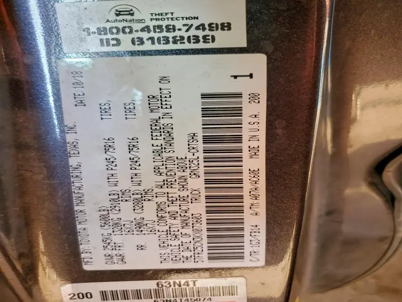 2019 TOYOTA TACOMA ACCESS CAB  