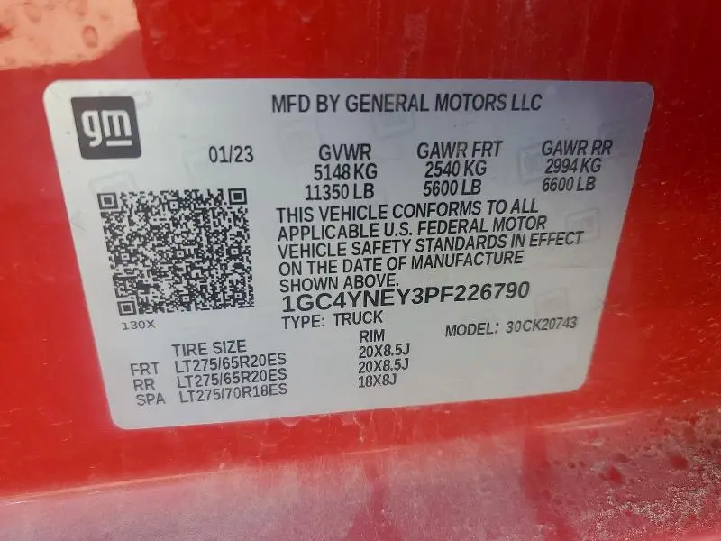 2023 CHEVROLET SILVERADO K2500 HEAVY DUTY LT  