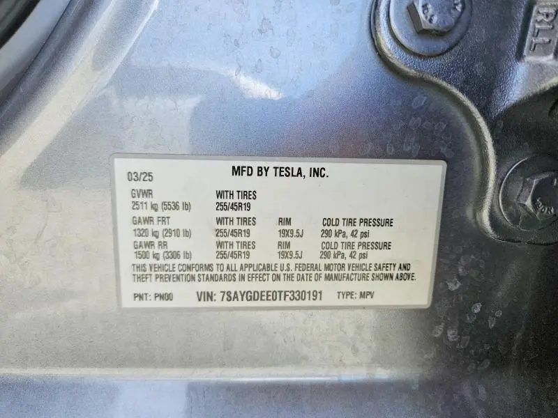2026 TESLA MODEL Y   