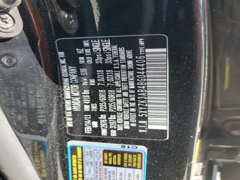 2011 HYUNDAI SANTA FE LIMITED  
