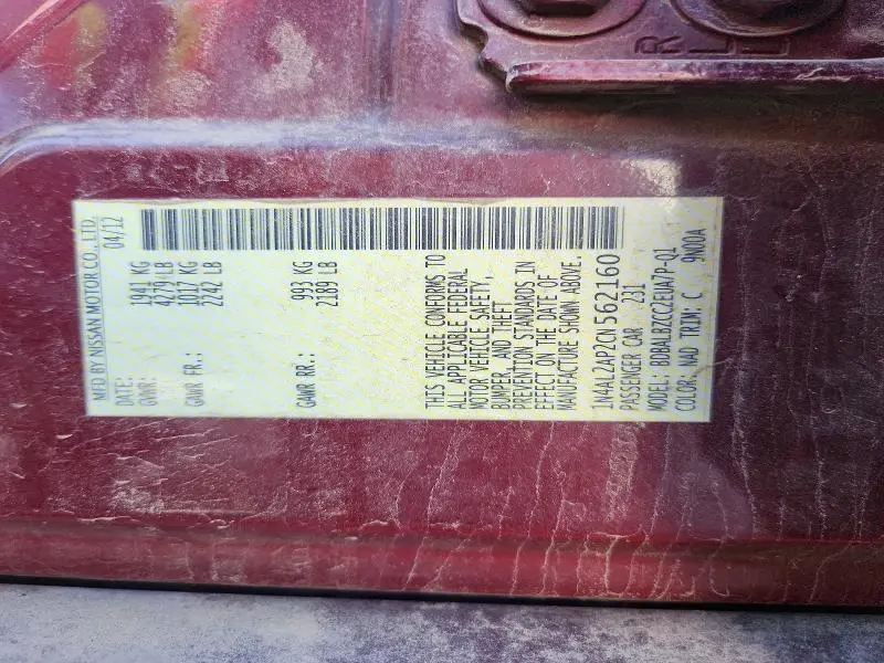 2012 NISSAN ALTIMA 2.5  