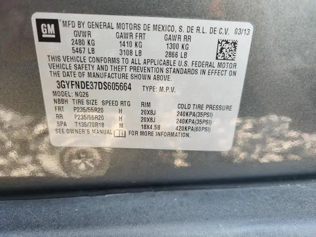 2013 CADILLAC SRX PERFORMANCE COLLECTION  