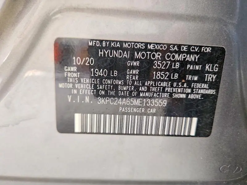 2021 HYUNDAI ACCENT SE  