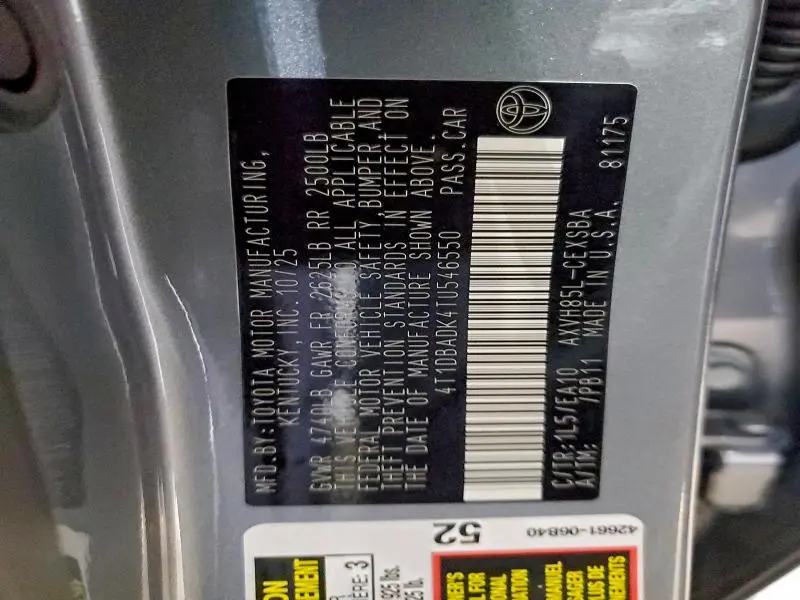 2026 TOYOTA CAMRY NIGHT SHADE  