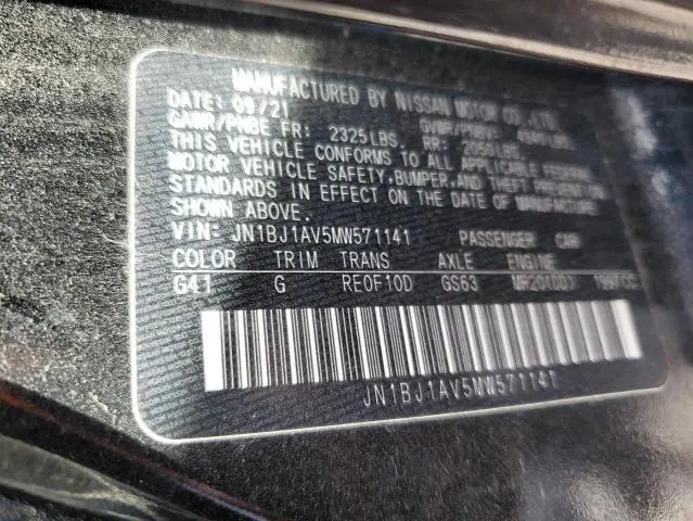 2021 NISSAN ROGUE SPORT S  