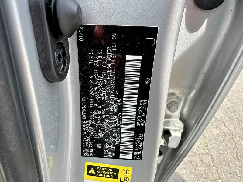 2012 TOYOTA HIGHLANDER HYBRID LIMITED  