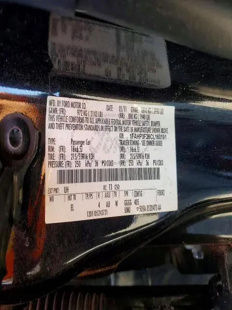 2012 FORD FOCUS SE  