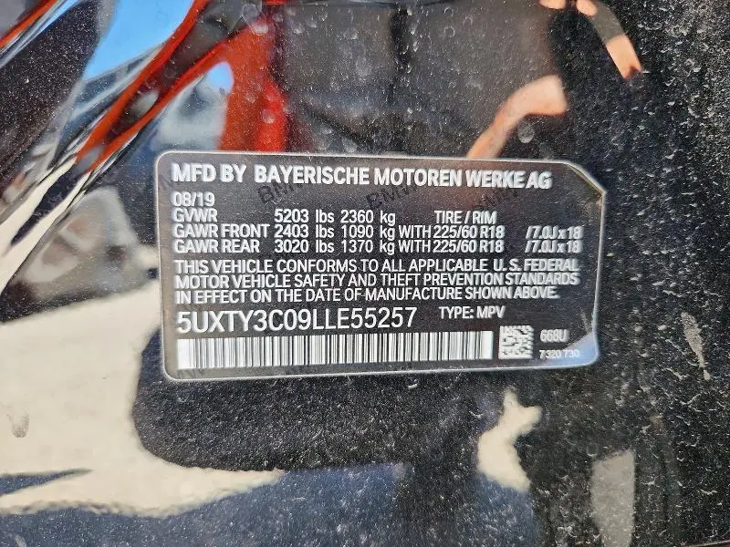 2020 BMW X3 SDRIVE30I  