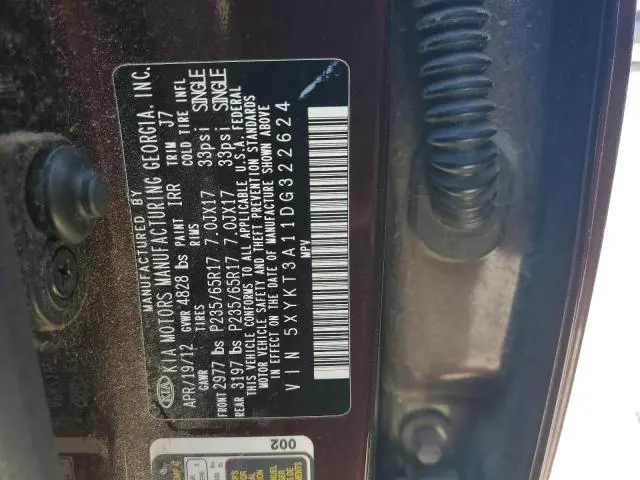 2013 KIA SORENTO LX  