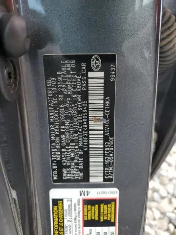 2010 TOYOTA CAMRY BASE  