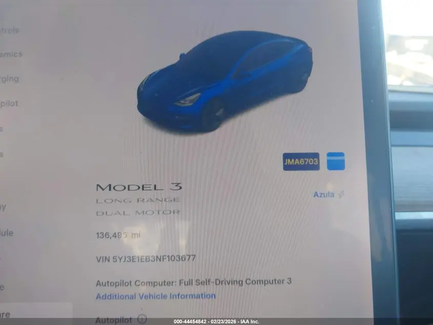 2022 TESLA MODEL 3 LONG RANGE DUAL MOTOR ALL-WHEEL DRIVE