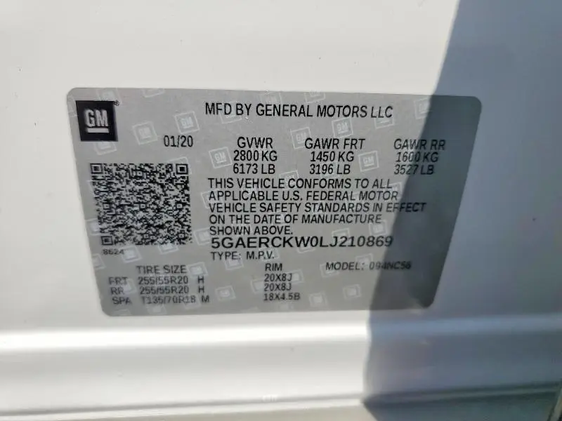 2020 BUICK ENCLAVE PREMIUM  