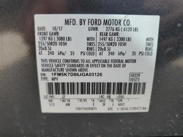 2018 FORD EXPLORER XLT  