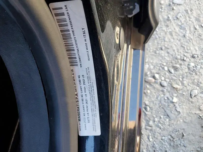 2018 MASERATI GHIBLI S  