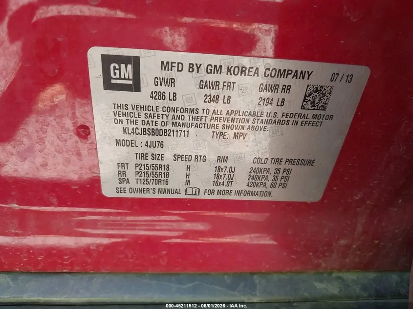 2013 BUICK ENCORE CONVENIENCE