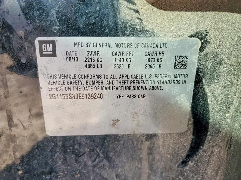 2014 CHEVROLET IMPALA LTZ  