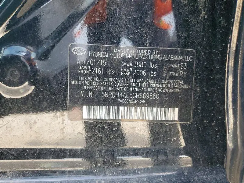 2016 HYUNDAI ELANTRA VALUE EDITION  