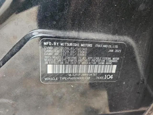 2021 MITSUBISHI MIRAGE G4 ES