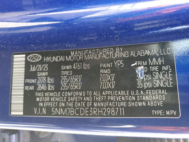 2024 HYUNDAI TUCSON SEL  