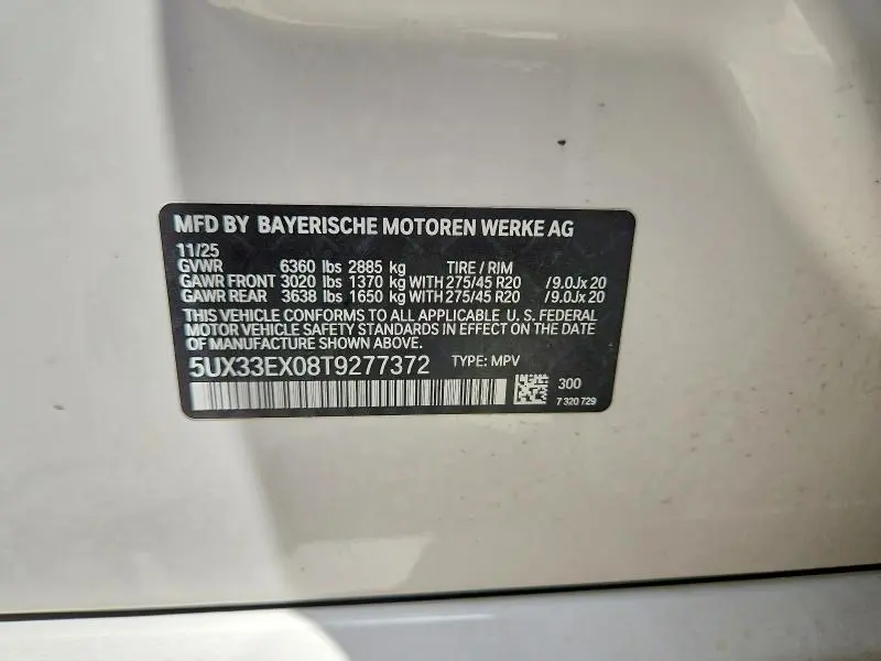 2026 BMW X6 XDRIVE40I  