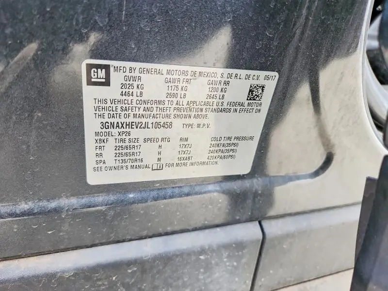 2018 CHEVROLET EQUINOX LS  