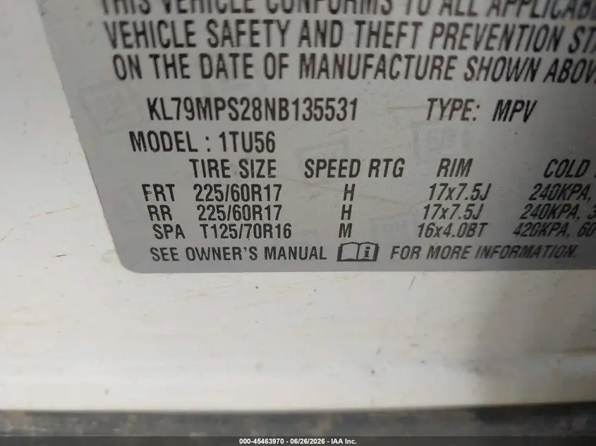 2022 CHEVROLET TRAILBLAZER FWD LT