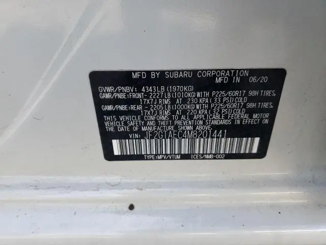 2021 SUBARU CROSSTREK PREMIUM  