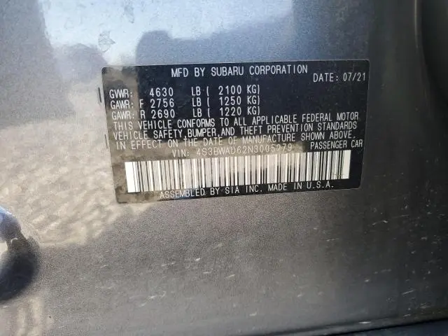 2022 SUBARU LEGACY PREMIUM  