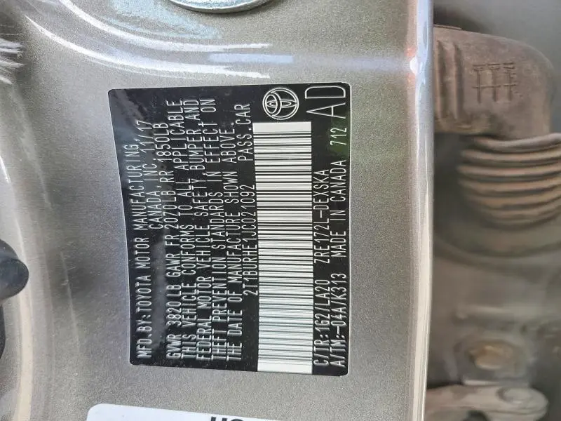 2018 TOYOTA COROLLA XSE  