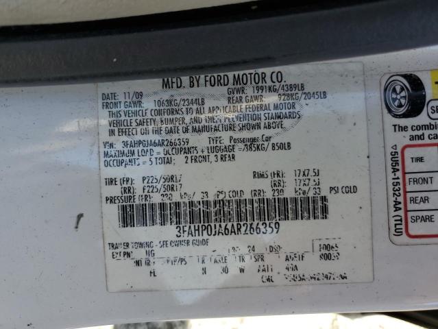 2010 FORD FUSION SEL