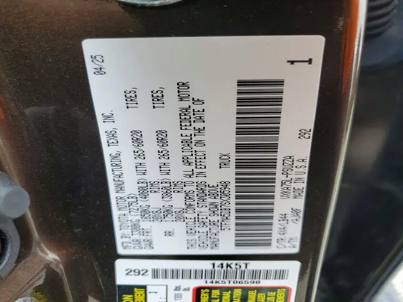 2025 TOYOTA TUNDRA 1794 EDITION  