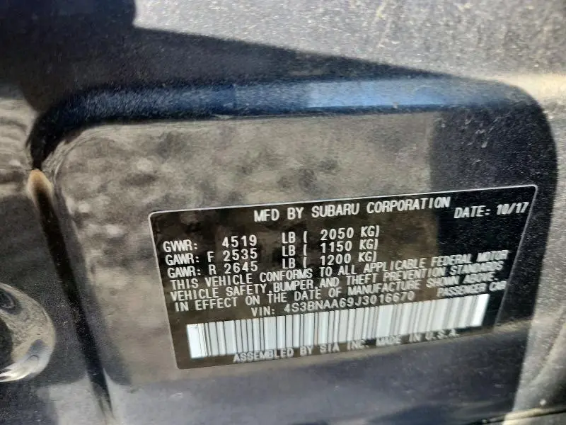 2018 SUBARU LEGACY 2.5I  