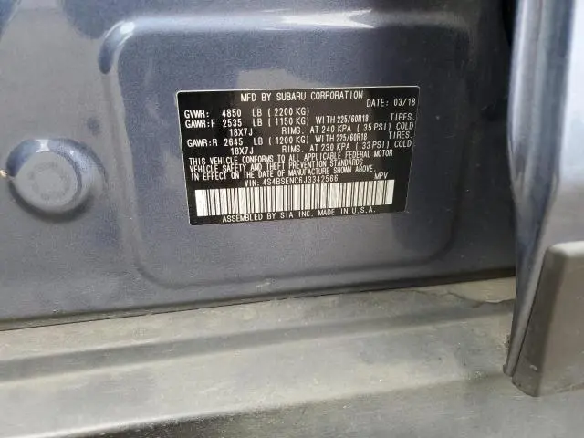 2018 SUBARU OUTBACK 3.6R LIMITED