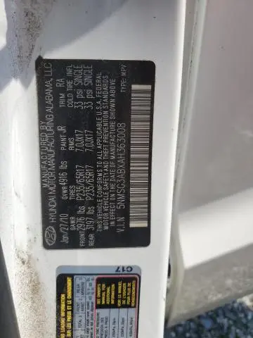 2010 HYUNDAI SANTA FE GLS