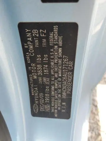 2010 HYUNDAI ACCENT SE