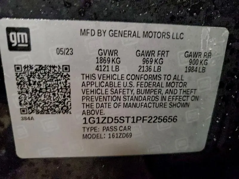 2023 CHEVROLET MALIBU LT  