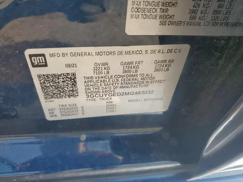 2021 CHEVROLET SILVERADO K1500 LTZ  