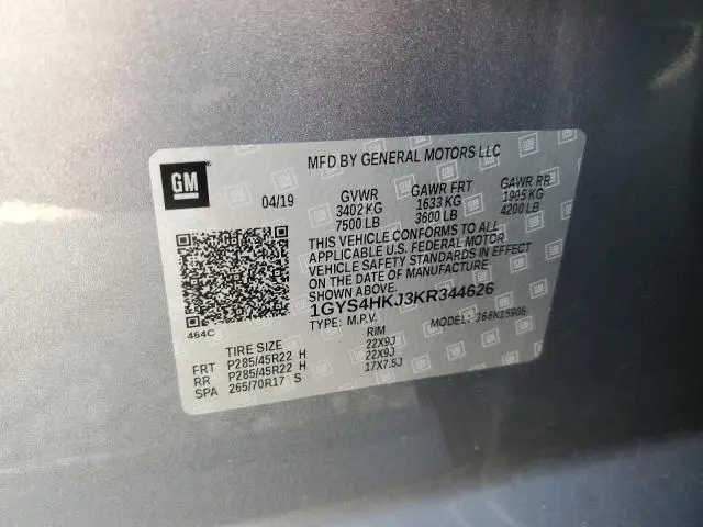 2019 CADILLAC ESCALADE ESV LUXURY  