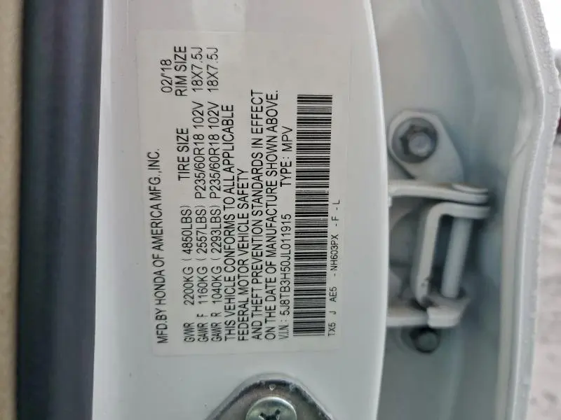 2018 ACURA RDX TECHNOLOGY  