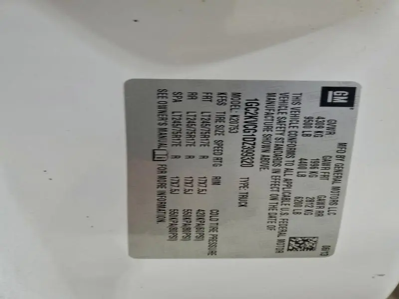 2013 CHEVROLET SILVERADO K2500 HEAVY DUTY  