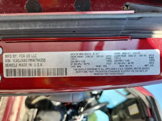 2021 JEEP WRANGLER SPORT  
