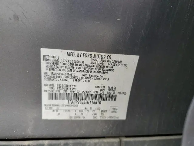 2014 FORD TAURUS SEL  