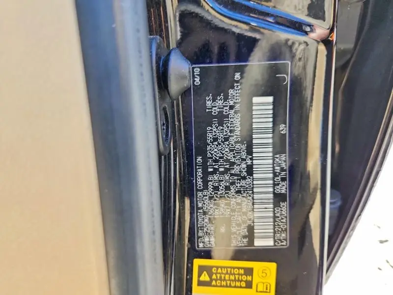 2010 LEXUS RX 350 BASE  