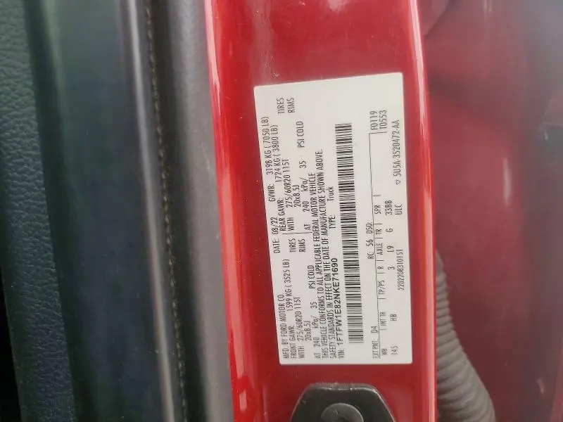 2022 FORD F150 SUPERCREW  