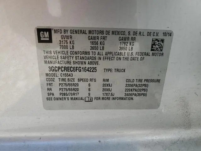 2015 CHEVROLET SILVERADO C1500 LT