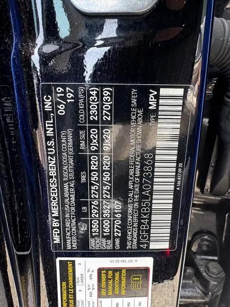 2020 MERCEDES-BENZ GLE 350 4MATIC  