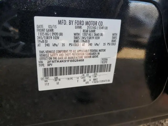 2015 FORD EDGE TITANIUM