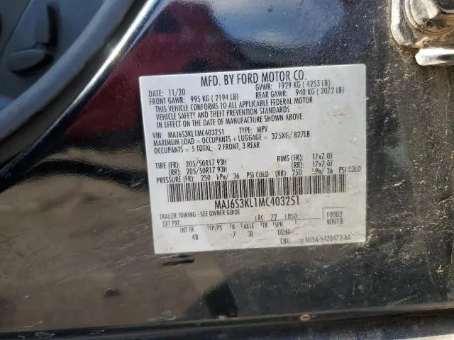 2021 FORD ECOSPORT TITANIUM  