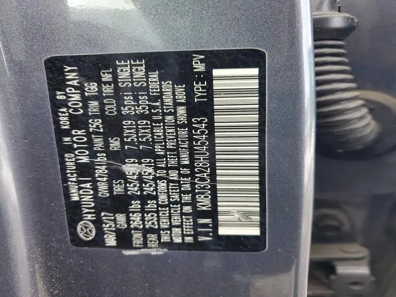 2017 HYUNDAI TUCSON LIMITED  