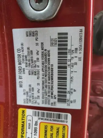 2021 FORD BRONCO SPORT OUTER BANKS  